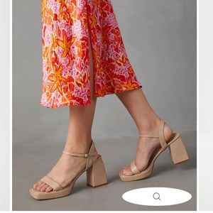 Block heel never worn